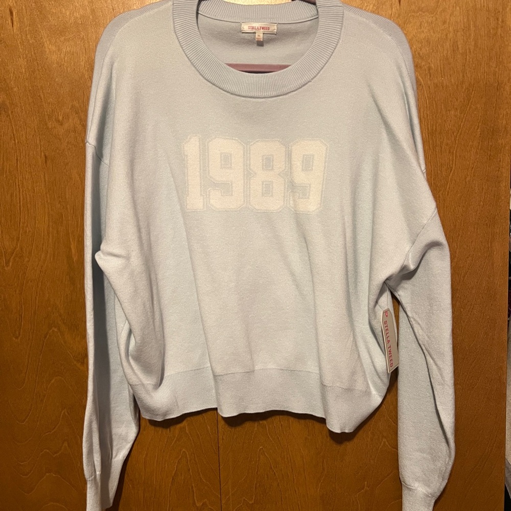 Stella Tweed Light Gray 1989 Taylor Swift Sweater - Picture 2 of 5
